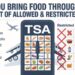 Can You Bring Food Through TSA? Full List of Allowed & Restricted Items