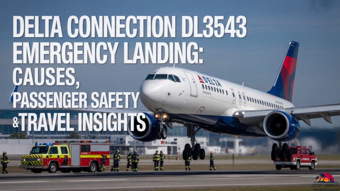 Delta Connection DL3543 emergency landing at Indianapolis Airport after engine malfunction