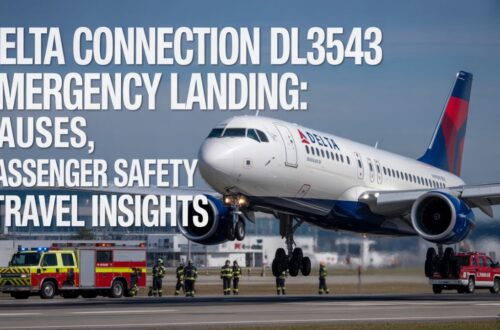 Delta Connection DL3543 emergency landing at Indianapolis Airport after engine malfunction