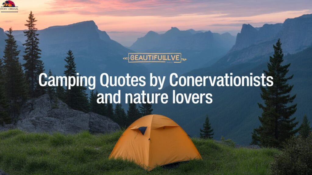 Camping Quotes by Famous Conservationists and Nature Lovers