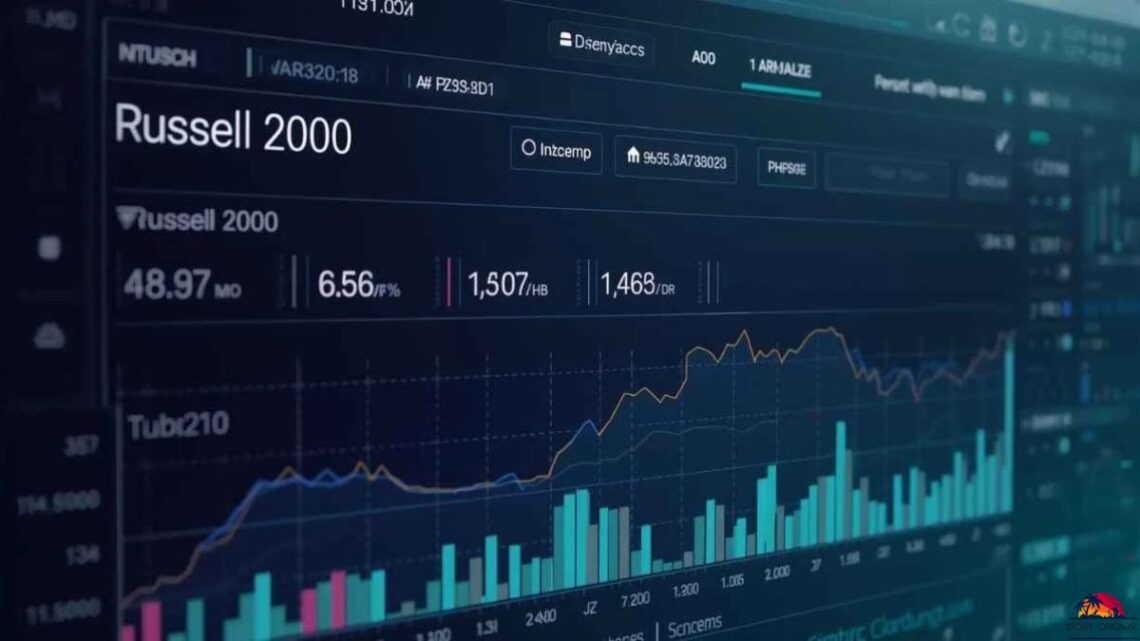 FintechZoom com platform displaying real-time Russell 2000 index and small-cap stock performance